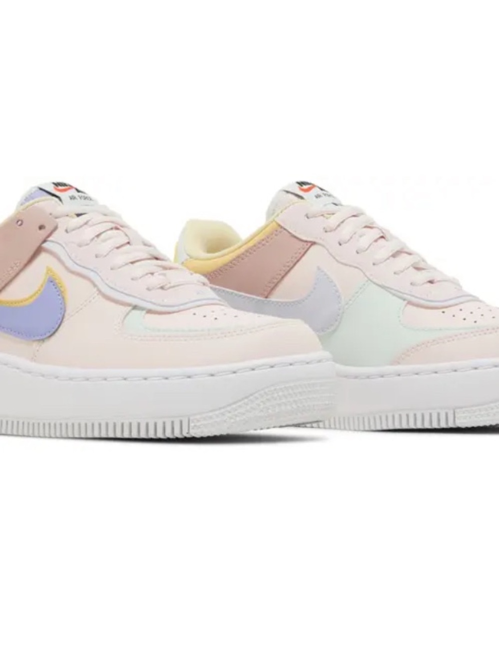 Nike Air Force 1 Shadow Light Soft Pink Periwinkle Sneakers